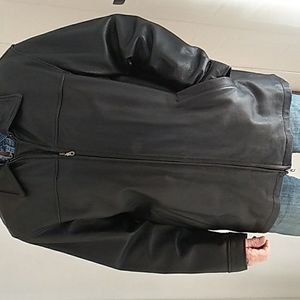 Mens leather coat
